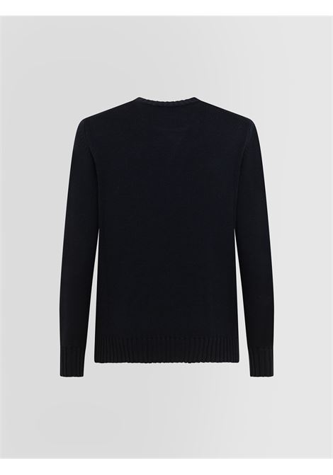 Urban crew neck in 4-thread merinos. Garment fits true to size, buy regular size. Ribbed collar, knit bottom and cuffs. Regular fit. ALPHA STUDIO |  | AU-3030C1001